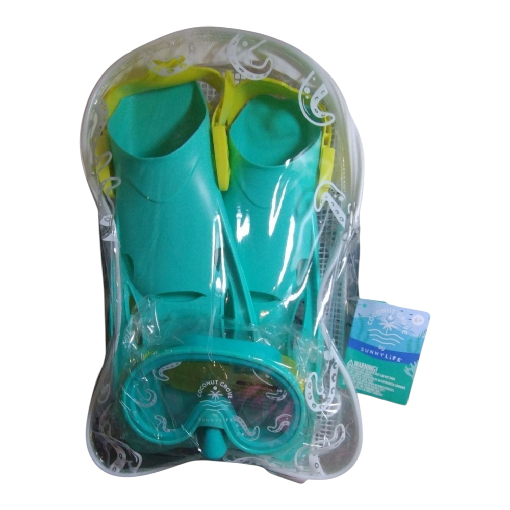 Sunnylife Kids Swim Set - Aqua and Yellow